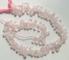 16 inch strand of 11x5mm Tear Drop Rose Quartz